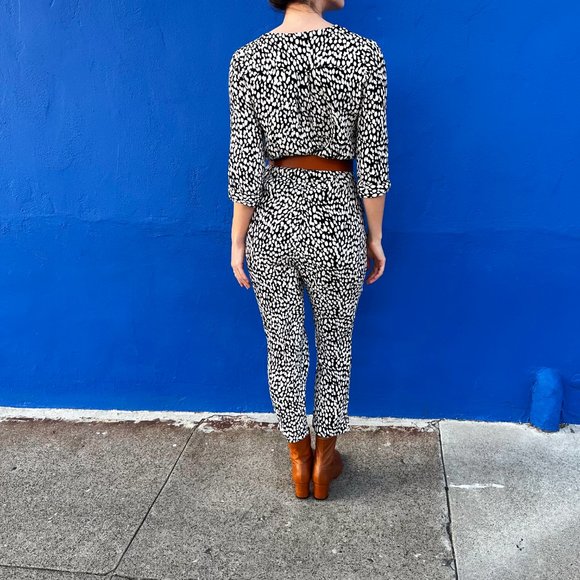 Mister Zimi Black Rain Margot Jumpsuit in Black and White – Aus 8 / US 4 / Small - Picture 4 of 4